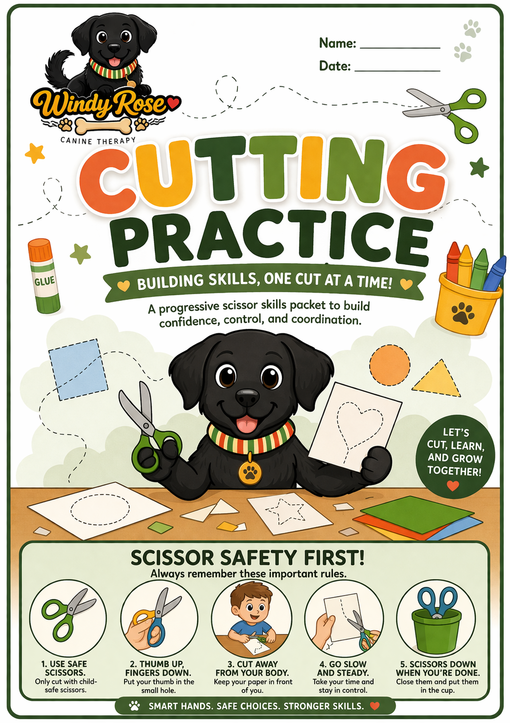 Preview of Cutting Practice Cover